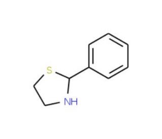 2-Phenyl-1,3-thiazolane (CAS 4569-82-8) - chemical structure image