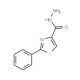 2-Phenyl-1,3-thiazole-4-carbohydrazide (CAS 7113-12-4) - chemical structure image