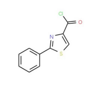 2-Phenyl-1,3-thiazole-4-carbonyl chloride (CAS 36094-04-9) - chemical structure image