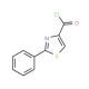 2-Phenyl-1,3-thiazole-4-carbonyl chloride (CAS 36094-04-9) - chemical structure image