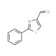 2-Phenyl-1,3-thiazole-4-carboxaldehyde (CAS 20949-81-9) - chemical structure image