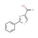 2-Phenyl-1,3-thiazole-4-carboxylic acid (CAS 7113-10-2) - chemical structure image