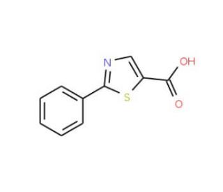 2-phenyl-1,3-thiazole-5-carboxylic acid (CAS 7113-10-2) - chemical structure image
