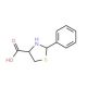 2-phenyl-1,3-thiazolidine-4-carboxylic acid (CAS 42607-21-6) - chemical structure image