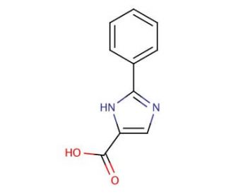 2-phenyl-1H-imidazole-4-carboxylic acid (CAS 41270-74-0) - chemical structure image