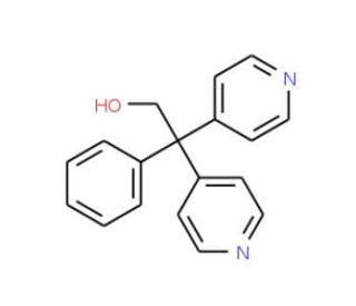 2-Phenyl-2,2-di-pyridin-4-yl-ethanol - chemical structure image
