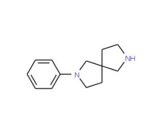 2-Phenyl-2,7-diaza-spiro[4&middot;4]nonane (CAS 885275-24-1) - chemical structure image