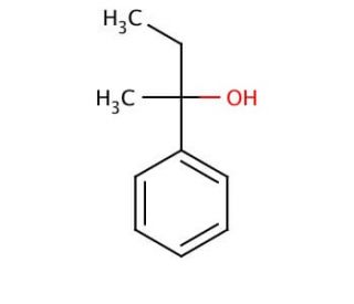 2-Phenyl-2-butanol (CAS 1565-75-9) - chemical structure image