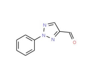 2-phenyl-2H-1,2,3-triazole-4-carbaldehyde (CAS 3213-80-7) - chemical structure image