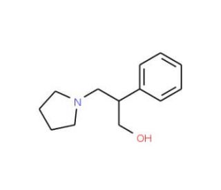 2-Phenyl-3-pyrrolidin-1-yl-propan-1-ol (CAS 889942-49-8) - chemical structure image