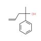2-Phenyl-4-penten-2-ol (CAS 4743-74-2) - chemical structure image