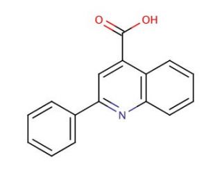2-Phenyl-4-quinolinecarboxylic acid (CAS 132-60-5) - chemical structure image