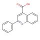 2-Phenyl-4-quinolinecarboxylic acid (CAS 132-60-5) - chemical structure image