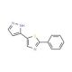 2-Phenyl-5-(1H-pyrazol-3-yl)-1,3-thiazole - chemical structure image