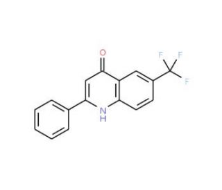 2-Phenyl-6-trifluoromethyl-4-quinolinol (CAS 1070879-74-1) - chemical structure image