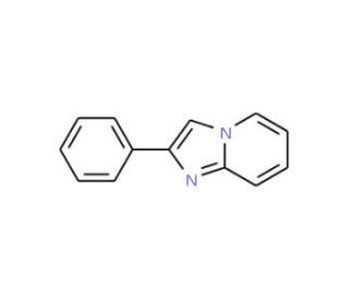 2-Phenyl-imidazo[1,2-a]pyridine (CAS 4105-21-9) - chemical structure image