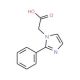 (2-Phenyl-imidazol-1-yl)-acetic acid (CAS 842958-44-5) - chemical structure image