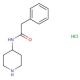 2-phenyl-N-(piperidin-4-yl)acetamide hydrochloride - chemical structure image