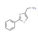 (2-Phenyl-oxazol-4-yl)methylamine (CAS 408352-90-9) - chemical structure image
