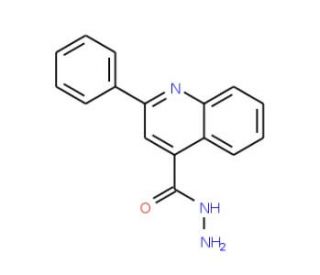 2-Phenyl-quinoline-4-carboxylic acid hydrazide (CAS 4779-54-8) - chemical structure image
