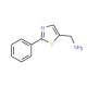 (2-Phenyl-thiazol-5-yl)methylamine (CAS 298705-56-3) - chemical structure image