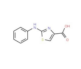 2-(Phenylamino)-1,3-thiazole-4-carboxylic acid (CAS 165683-01-2) - chemical structure image