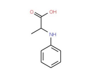 2-Phenylamino-propionic acid (CAS 15727-49-8) - chemical structure image