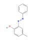 Molecular structure of 2-Phenylazo-4-methylphenol, CAS Number: 952-47-6 2-Phenylazo-4-methylphenol (CAS 952-47-6) - chemical structure image
