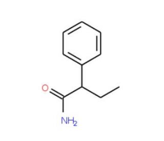 2-Phenylbutyramide (CAS 90-26-6) - chemical structure image