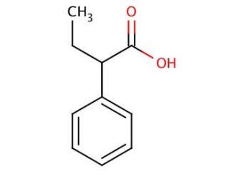 2-Phenylbutyric Acid (CAS 90-27-7) - chemical structure image