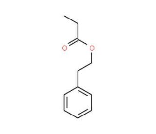 2-Phenylethyl propionate (CAS 122-70-3) - chemical structure image