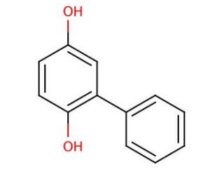 2-Phenylhydroquinone (CAS 1079-21-6) - chemical structure image