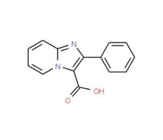 2-Phenylimidazo[1,2-a]pyridine-3-carboxylic acid (CAS 123533-41-5) - chemical structure image