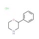 2-Phenylmorpholine hydrochloride (CAS 23972-41-0) - chemical structure image
