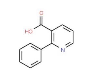 2-Phenylpyridine-3-carboxylic acid (CAS 33421-39-5) - chemical structure image
