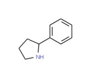 2-Phenylpyrrolidine (CAS 1006-64-0) - chemical structure image