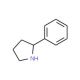 2-Phenylpyrrolidine (CAS 1006-64-0) - chemical structure image