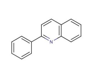 2-Phenylquinoline (CAS 612-96-4) - chemical structure image