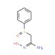 2-(Phenylsulfinyl)acetamidoxime (CAS 17665-59-7) - chemical structure image