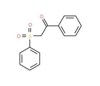 2-(Phenylsulfonyl)acetophenone (CAS 3406-03-9) - chemical structure image