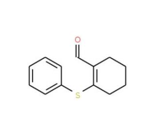 2-(phenylthio)cyclohex-1-ene-1-carbaldehyde - chemical structure image