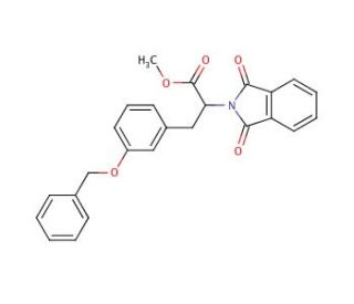 2-Phthalimidyl-3-(3&prime;-benzoxyphenyl)propionic Acid Methyl Ester - chemical structure image