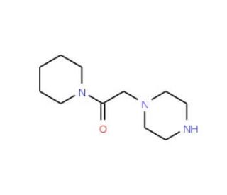2-Piperazin-1-yl-1-piperidin-1-yl-ethanone (CAS 70558-13-3) - chemical structure image