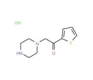 2-piperazin-1-yl-1-thien-2-ylethanone hydrochloride - chemical structure image
