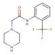 2-piperazin-1-yl-N-[2-(trifluoromethyl)phenyl]acetamide - chemical structure image