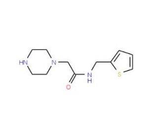 2-Piperazin-1-yl-N-(thien-2-ylmethyl)acetamide - chemical structure image