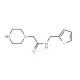 2-Piperazin-1-yl-N-(thien-2-ylmethyl)acetamide - chemical structure image