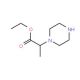 Structure moléculaire de 2-(Piperazin-1-yl)propionic acid ethyl ester, Numéro CAS: 824414-06-4 2-(Piperazin-1-yl)propionic acid ethyl ester (CAS 824414-06-4) - chemical structure image