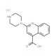 2-Piperazin-1-yl-quinoline-4-carboxylic acid hydrochloride - chemical structure image