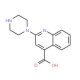 2-Piperazin-1-yl-quinoline-4-carboxylic acid - chemical structure image